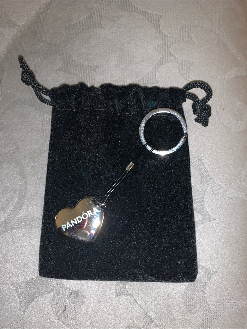 Pandora Polished Silver Heart Key holder